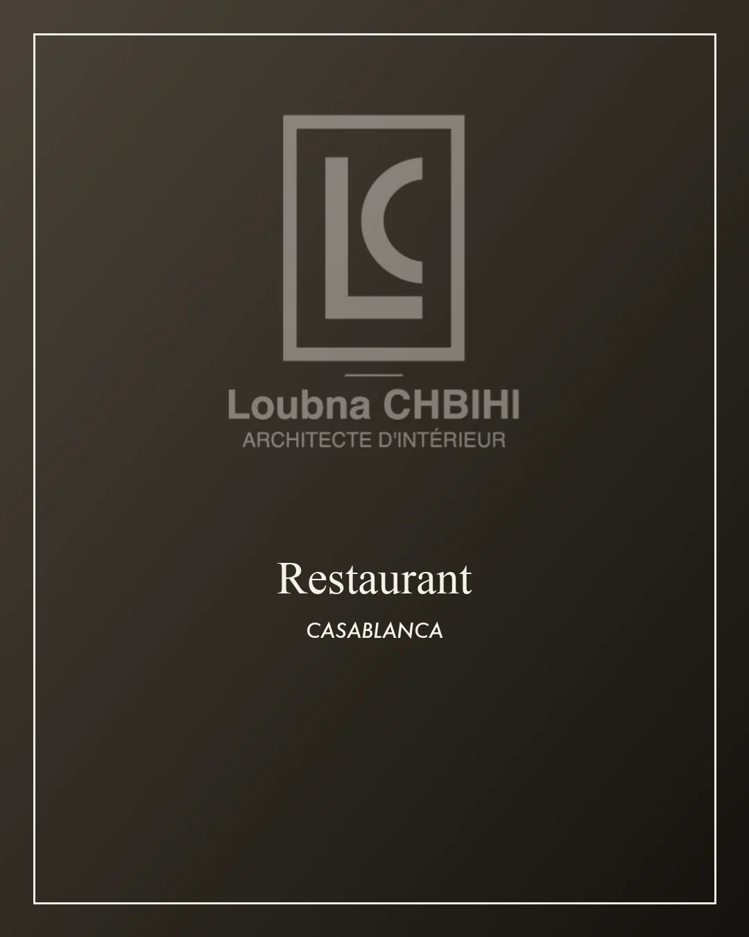 Restaurant haut de gamme aménagé à Casablanca, architecture d'intérieur commerciale