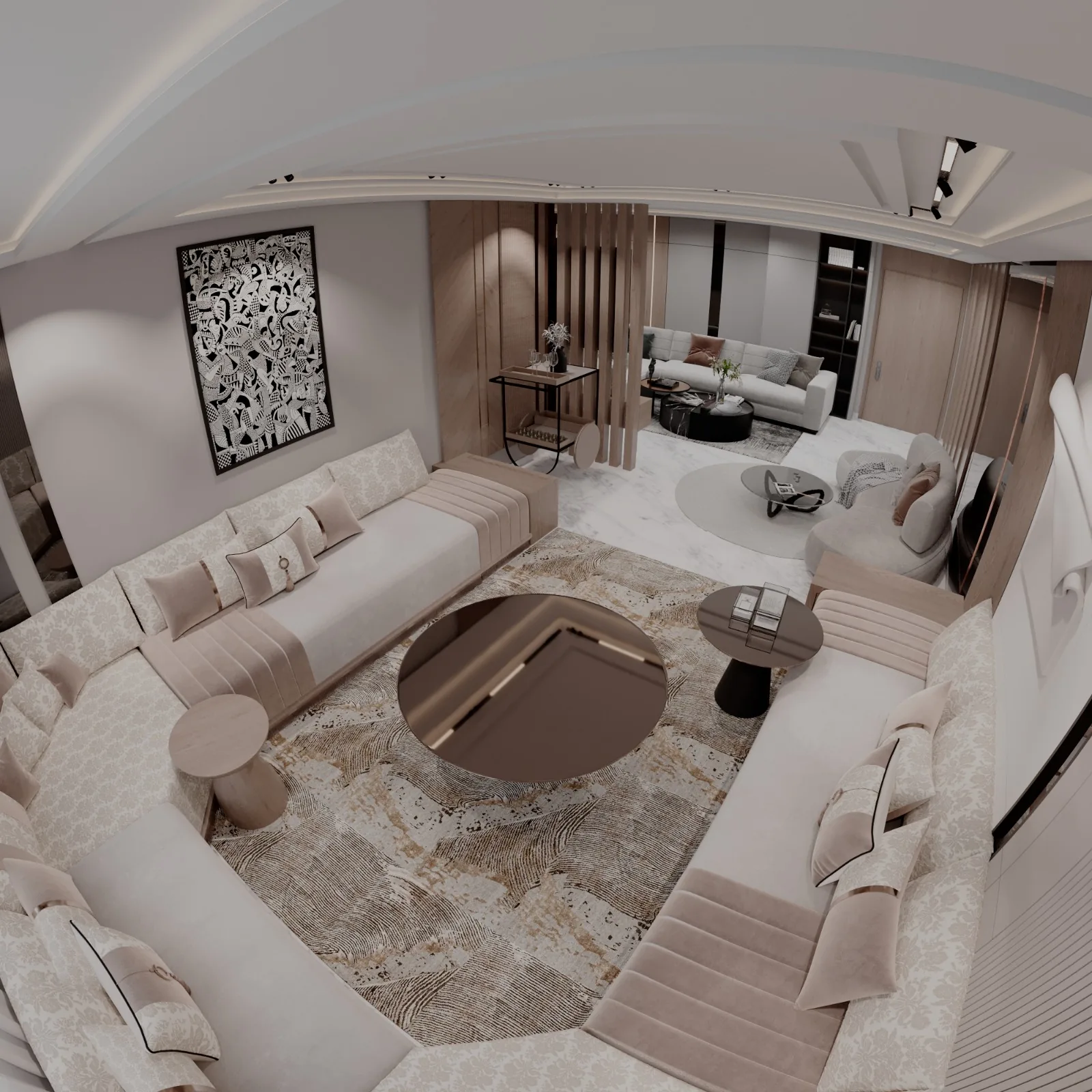 Appartement à Agadir — aménagement intérieur sur-mesure par Loubna CHBIHI