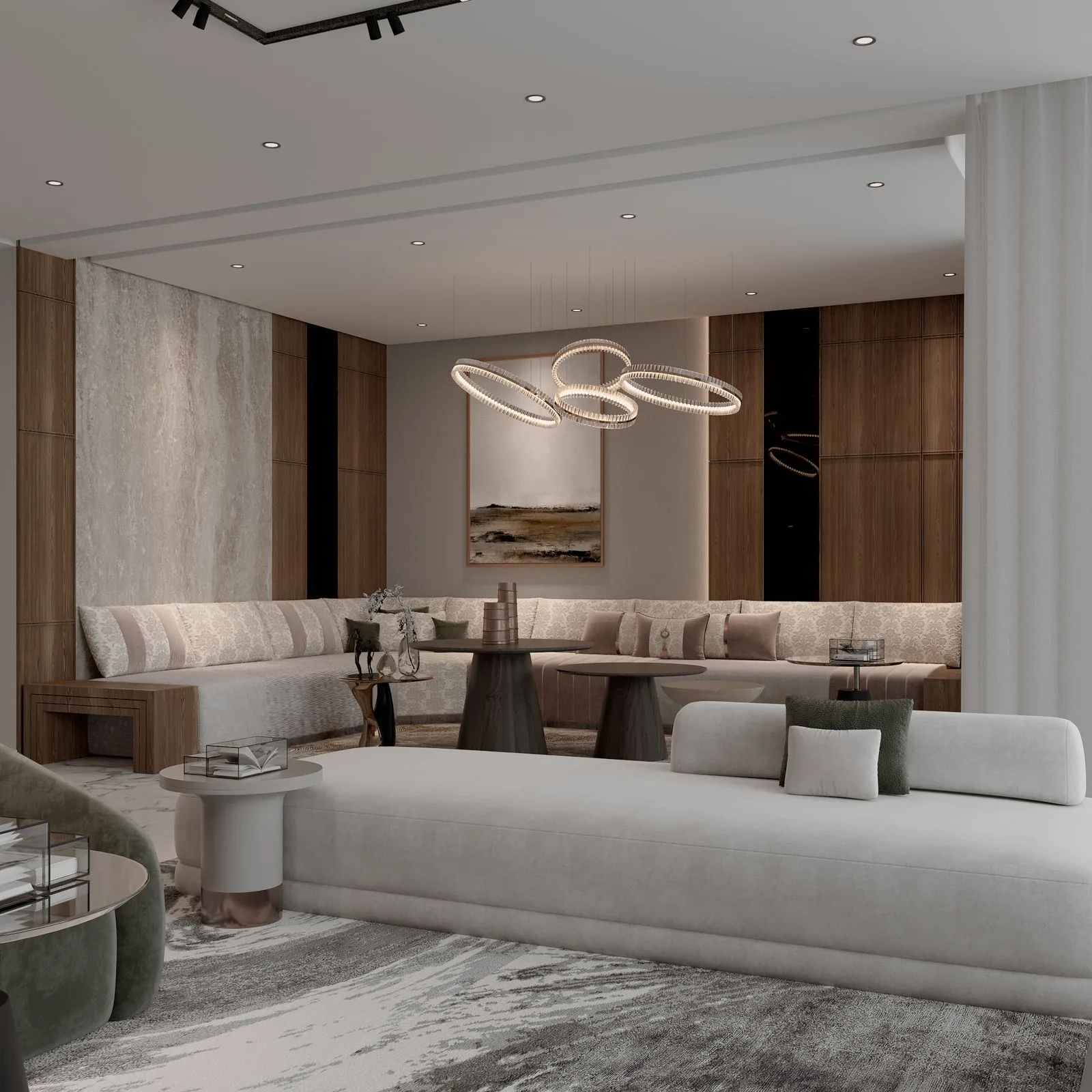 Appartement H.N — aménagement intérieur à Tanger Marina par Loubna CHBIHI